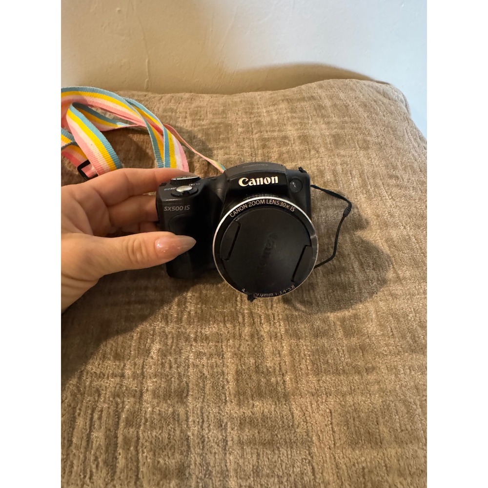 Canon PowerShot SX500 IS Digital Camera 16.0MP 30x Optical Zoom Black